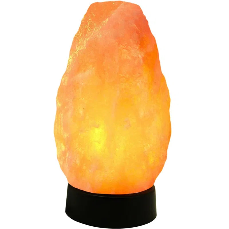 ETL Certified USB Salt Lamp with Plastic Base, 4-5", Orange